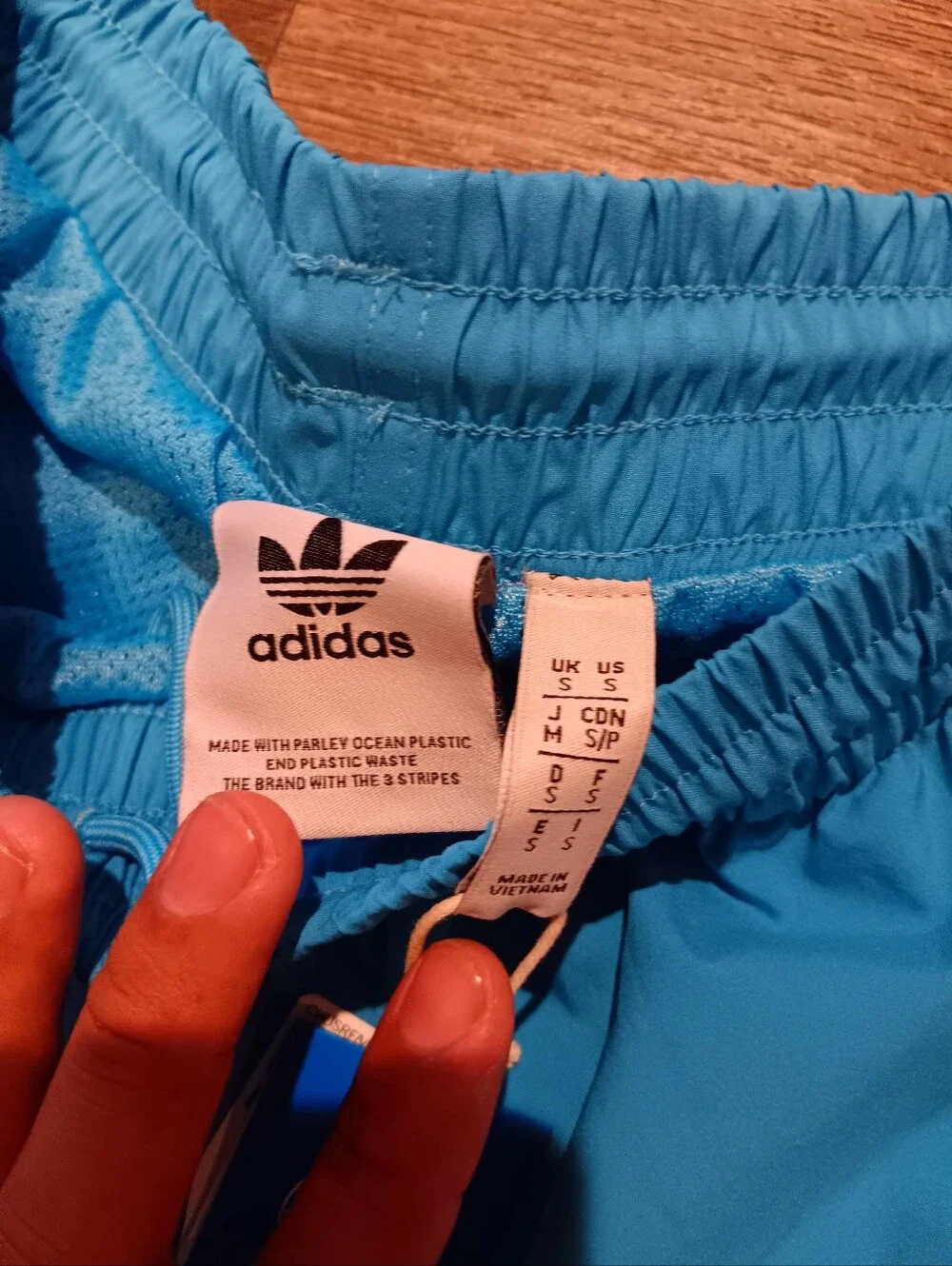 adidas Men's Teal Athletic Shorts with White 3-Stripesew Sz S New